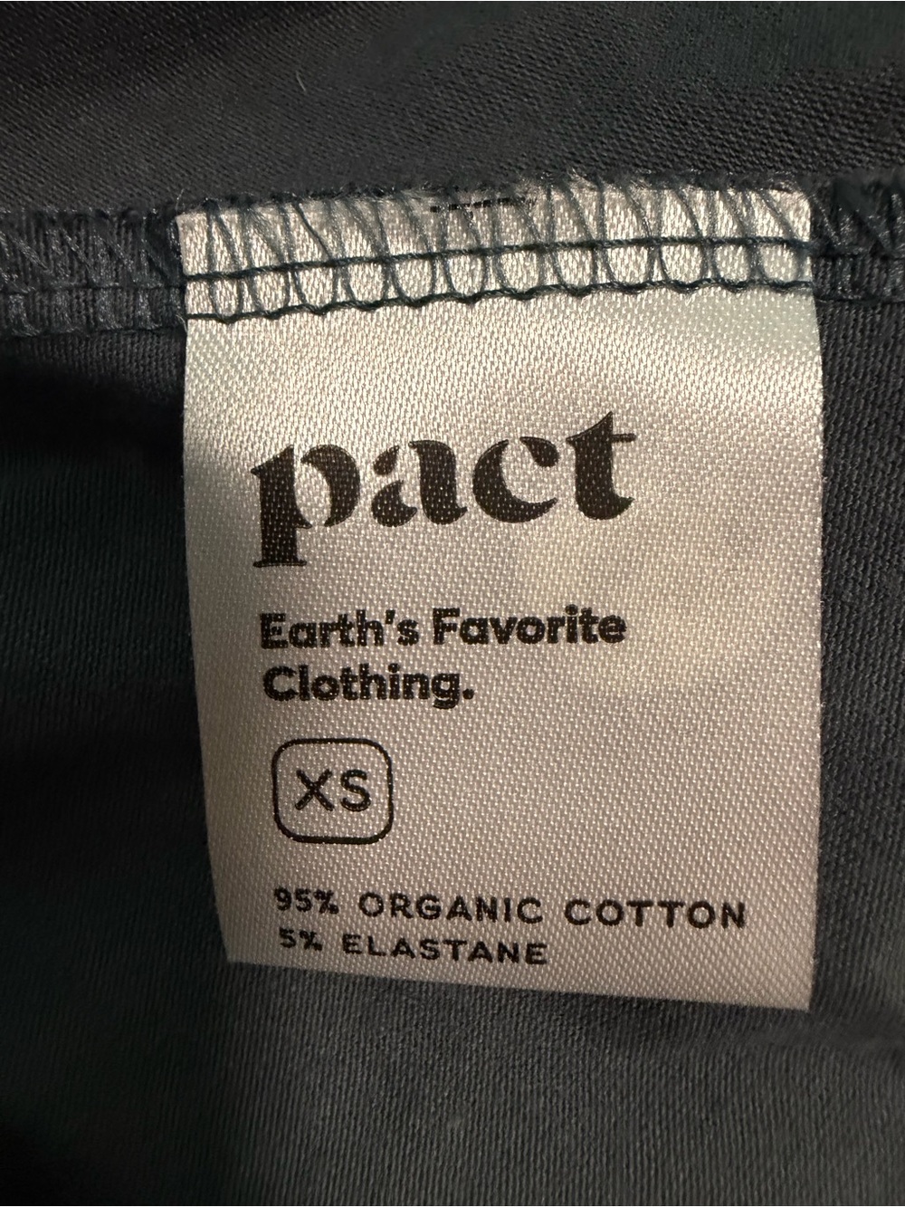 Pact fit and flare midi dress organic cotton gray black tie dye extra small - Picture 4 of 4